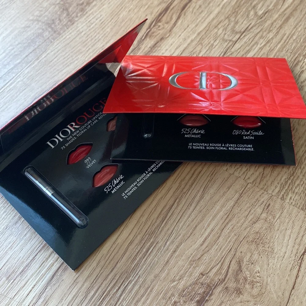 Dior Rouge Lipstick Samples 2 NEW